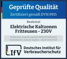 Siegel Elektrische Kaltzonen Fritteusen - 230V