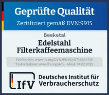 Siegel Edelstahl Filterkaffeemaschine
