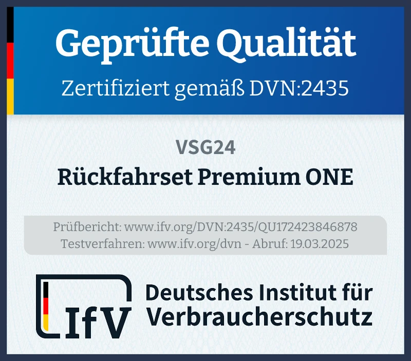 Siegel Rückfahrset Premium ONE